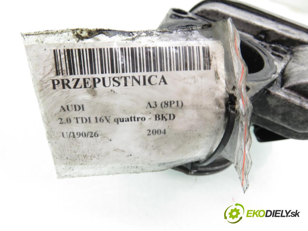 AUDI A3 (8P1) HB 2004 103,00 2.0 TDI 16V quattro - BKD 1968,00 Škrtiaca klapka 038128063L (Škrtiaca klapka)