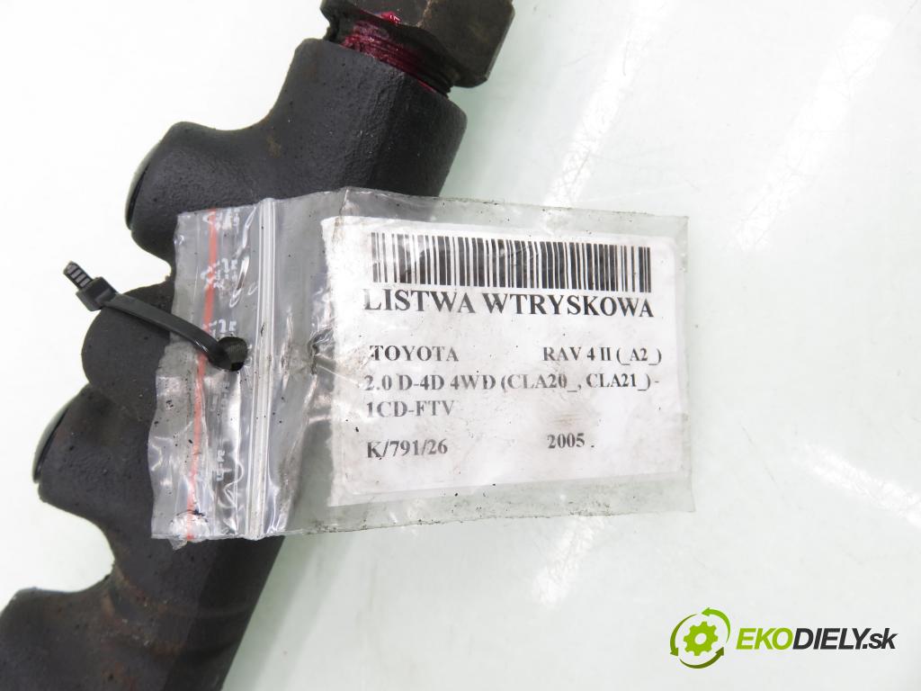 TOYOTA RAV 4 II (_A2_) SUV 2005 85,00 2.0 D-4D 4WD (CLA20_, CLA21_) - 1CD-FTV 1995,00 Lišta vstrekovacia 8945812020 (Vstrekovacia lišta)