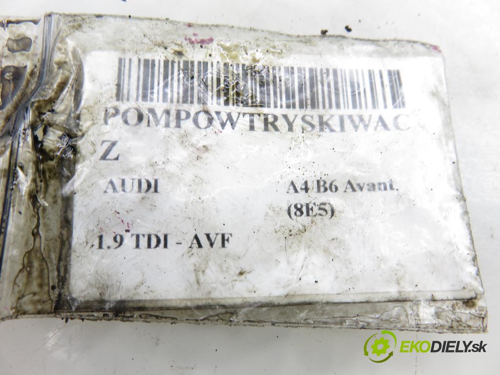 AUDI A4 Avant (8E5, B6) KOMBI 2002 96,00 1.9 TDI - AVF 1896,00 Vstrekovač 038130073AR ; 0414720214 (Vstrekovač paliva)