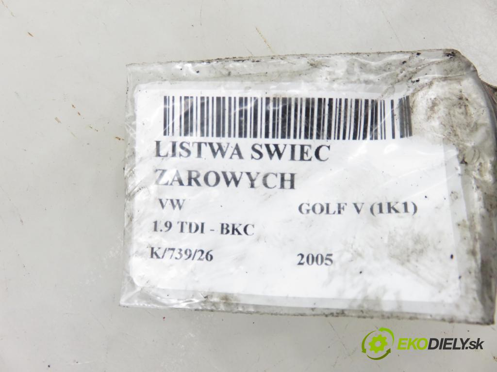 VW GOLF V (1K1) HB 2005 77,00 1.9 TDI - BKC 1896,00 Lišta JÚN: 038971782C