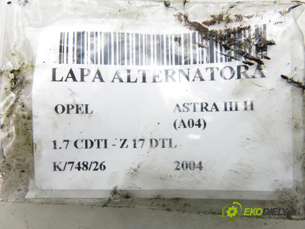 OPEL ASTRA H (A04) HB 2004 59,00 1.7 CDTI - Z 17 DTL 1686,00 Uchytenie alternátora 897364345 ; 2300023 ; 897184929