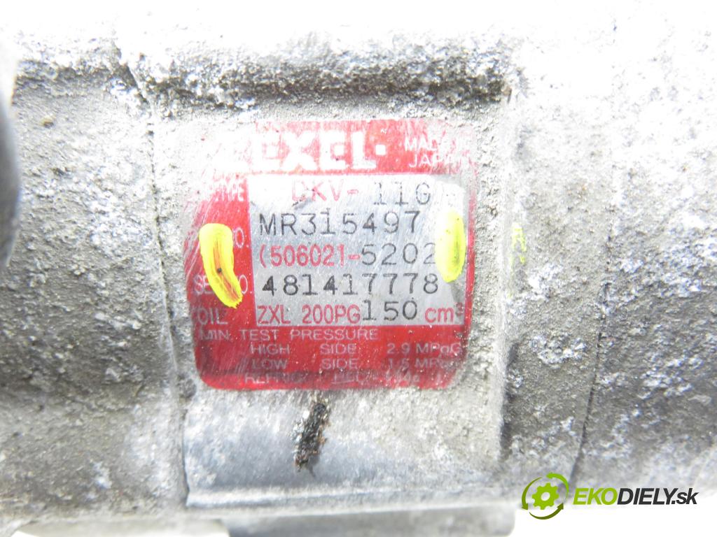 MITSUBISHI PAJERO PININ (H6_W, H7_W) TERENOWY 2005 84,00 1.8 (H76W, H66W) - 4G93 (SOHC 16V) 1834,00 KOMPRESOR: klimatizácie MR315497 ; 5060215202 (Kompresor klimatizácie)