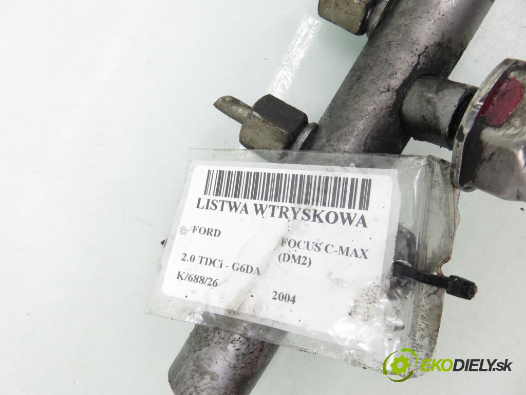 FORD FOCUS C-MAX (DM2) MINIVAN 2004 100,00 2.0 TDCi - G6DA 1997,00 Lišta vstrekovacia 9645689580 ; 5WS40041 ; 55PP0202 (Vstrekovacia lišta)