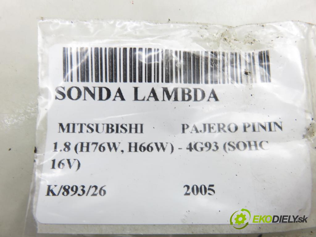 MITSUBISHI PAJERO PININ (H6_W, H7_W) TERENOWY 2005 84,00 1.8 (H76W, H66W) - 4G93 (SOHC 16V) 1834,00 sonda lambda 2340008551 (Lambda sonda)