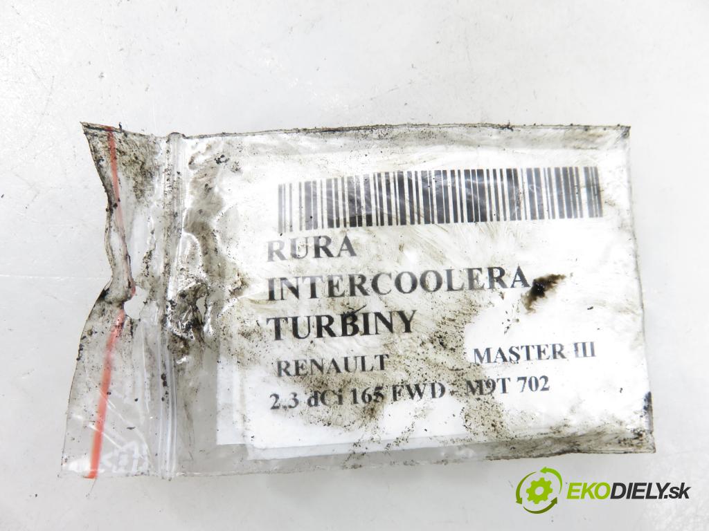 RENAULT MASTER III Platforma / podwozie (EV, HV, UV) KABINA/PLATFORMA 2015 120,00 2.3 dCi 165 FWD - M9T 702 2298,00 Rúra intercoolera turba 144600588 ; 1124095 ; 1124090
