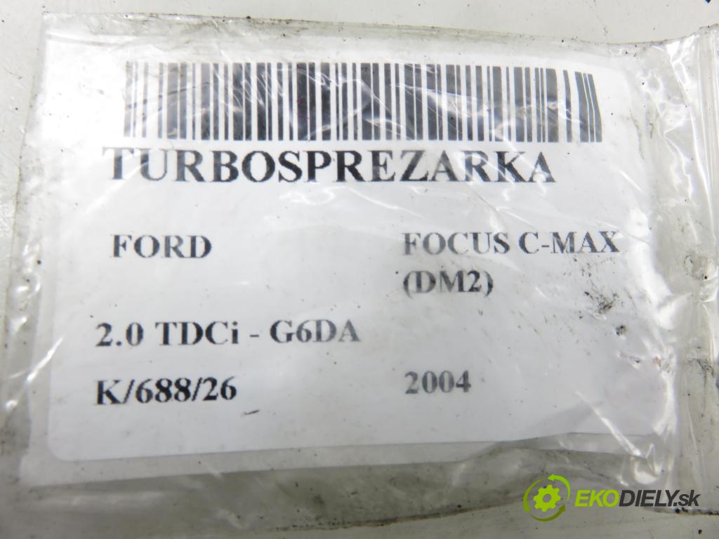 FORD FOCUS C-MAX (DM2) MINIVAN 2004 100,00 2.0 TDCi - G6DA 1997,00 Turbodúchadlo 9662464980 (Turbodúchadlo (kompletné))