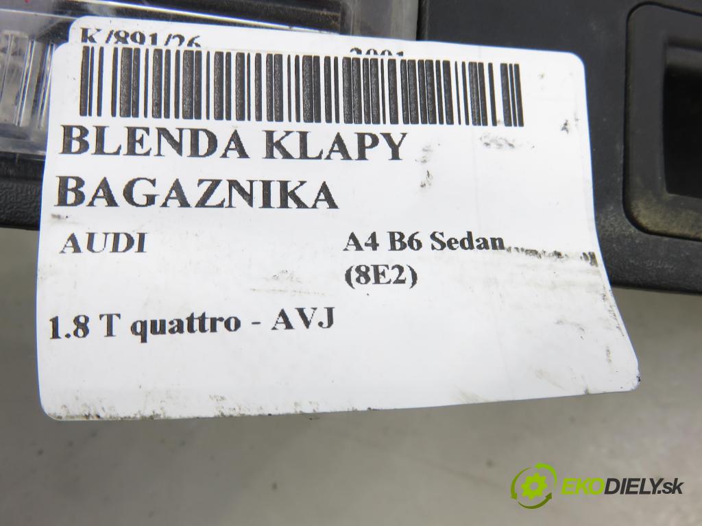 AUDI A4 (8E2, B6) SEDAN 2001 110,00 1.8 T quattro - AVJ 1781,00 Zadné čelo dverí kufor 8E0827574C