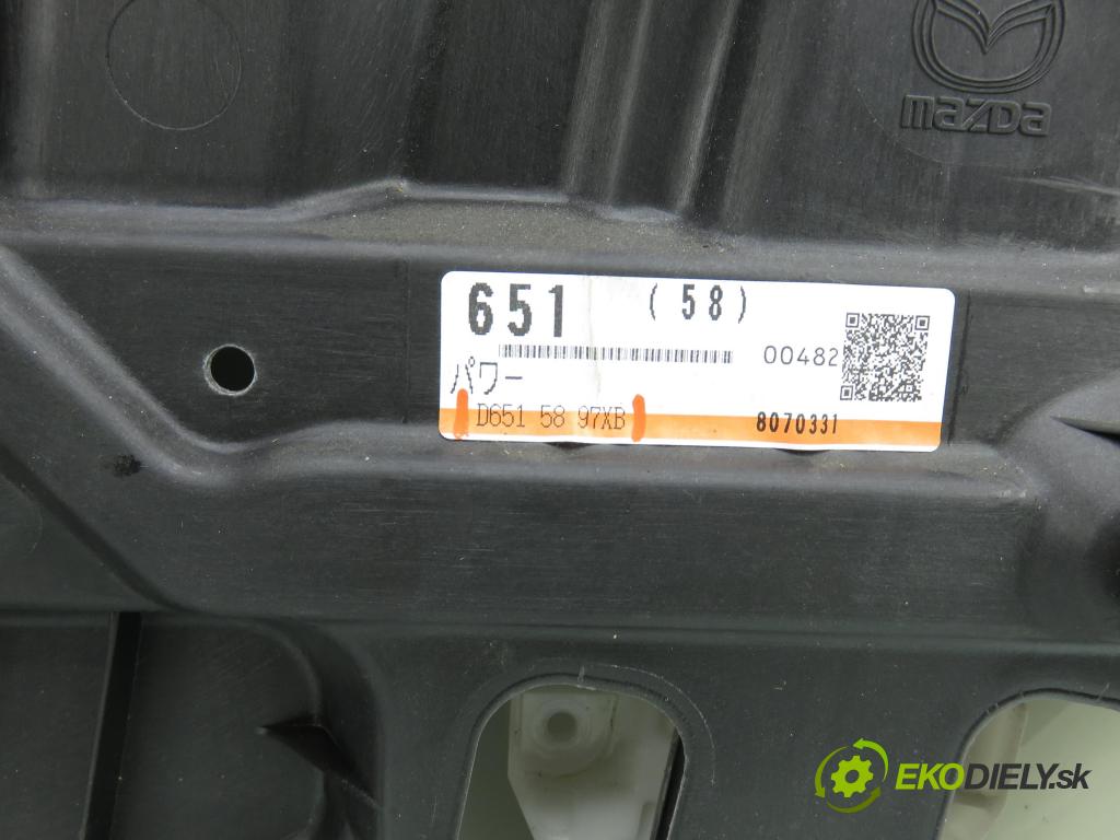 MAZDA 2 (DE_, DH_) HB 2010 75,00 1.5 MZR - ZY05 1498,00 Mechanizmus okien D6515897XB