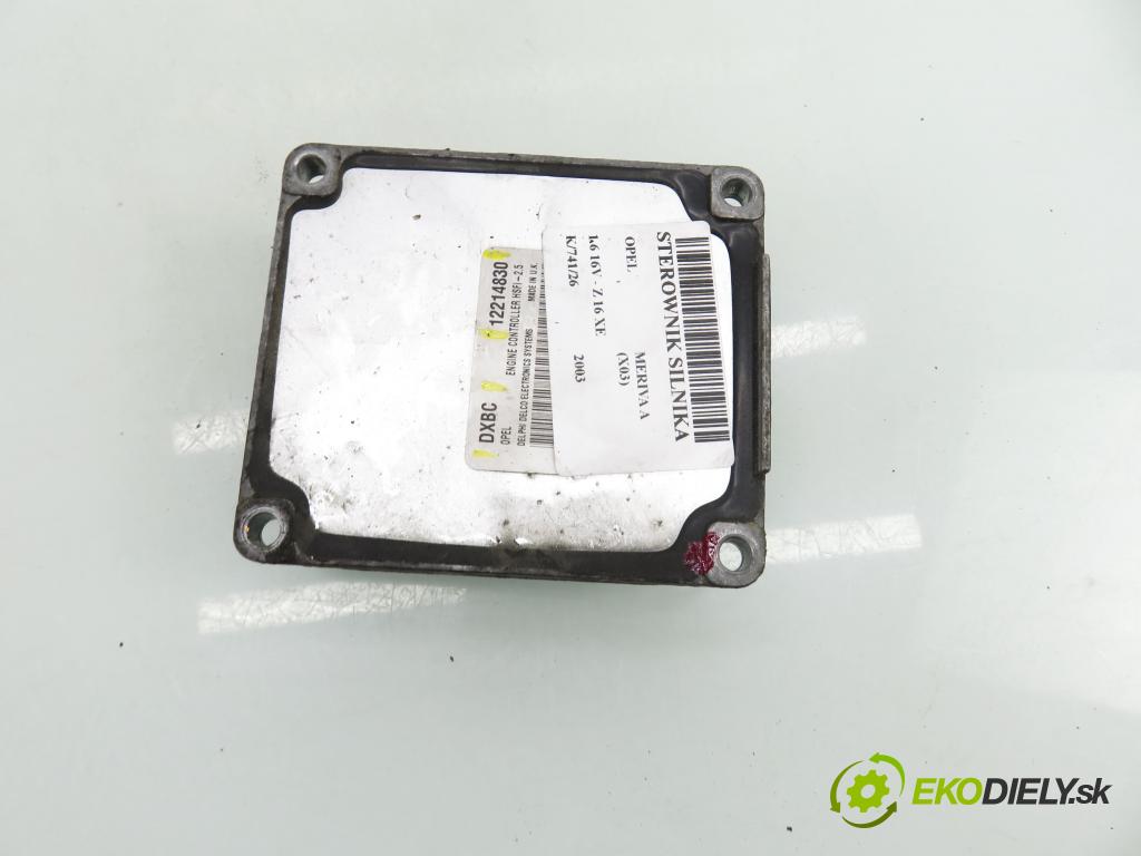 OPEL MERIVA A nadwozie wielkoprzestrzenne (MPV) (X03) HB 2003 74,00 1.6 16V - Z 16 XE 1598,00 Riadiaca jednotka Motor 12214830