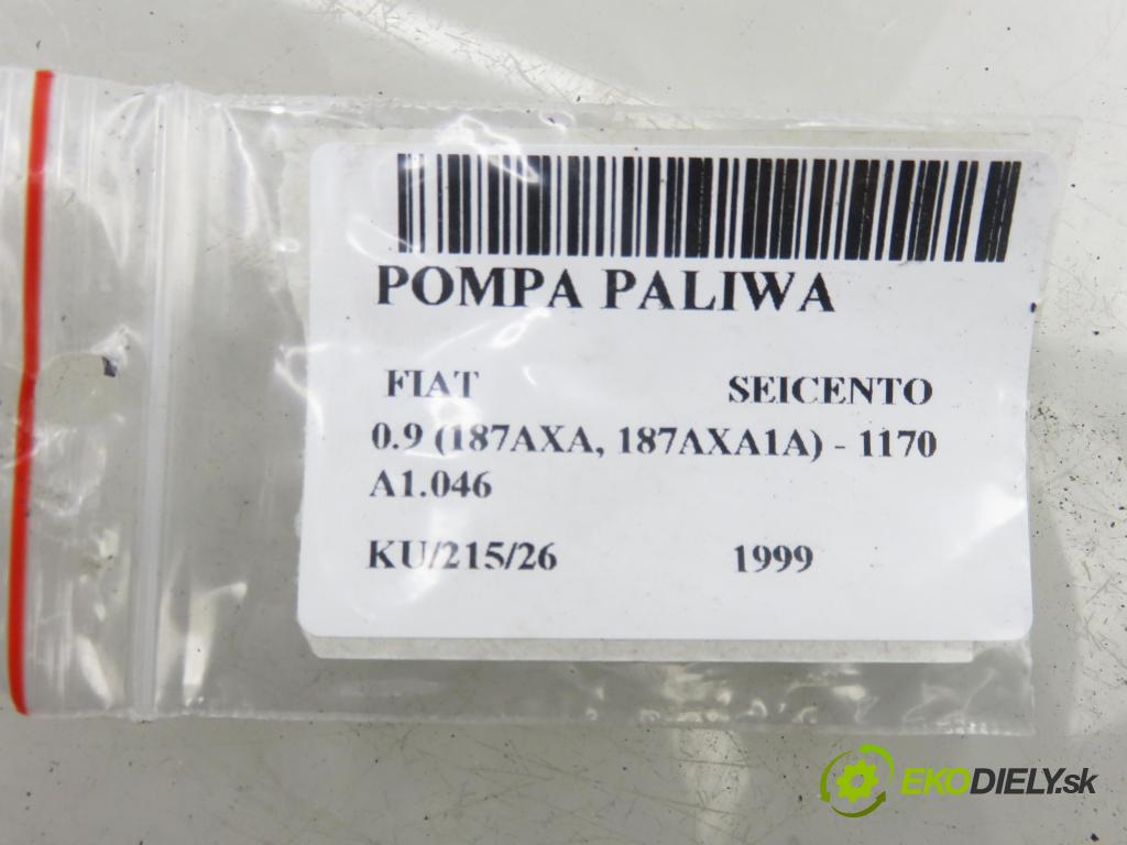 FIAT SEICENTO / 600 (187_) HB 1999 29,00 0.9 (187AXA, 187AXA1A) - 1170 A1.046 899,00 Pumpa paliva 46518013 ; 09766009900