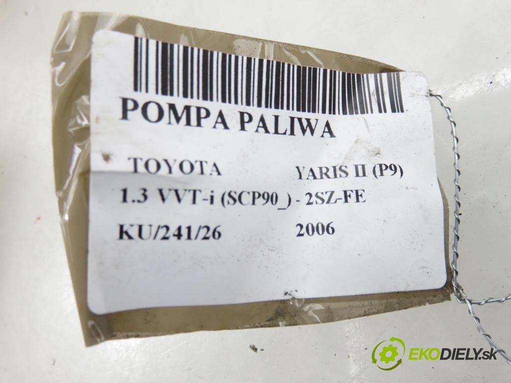 TOYOTA YARIS (_P9_) HB 2006 64,00 1.3 VVT-i (SCP90_) - 2SZ-FE 1298,00 Pumpa paliva 770200D080