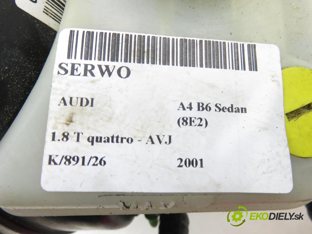 AUDI A4 (8E2, B6) SEDAN 2001 110,00 1.8 T quattro - AVJ 1781,00 Posilovač 8E0612105J (Servočerpadlo)
