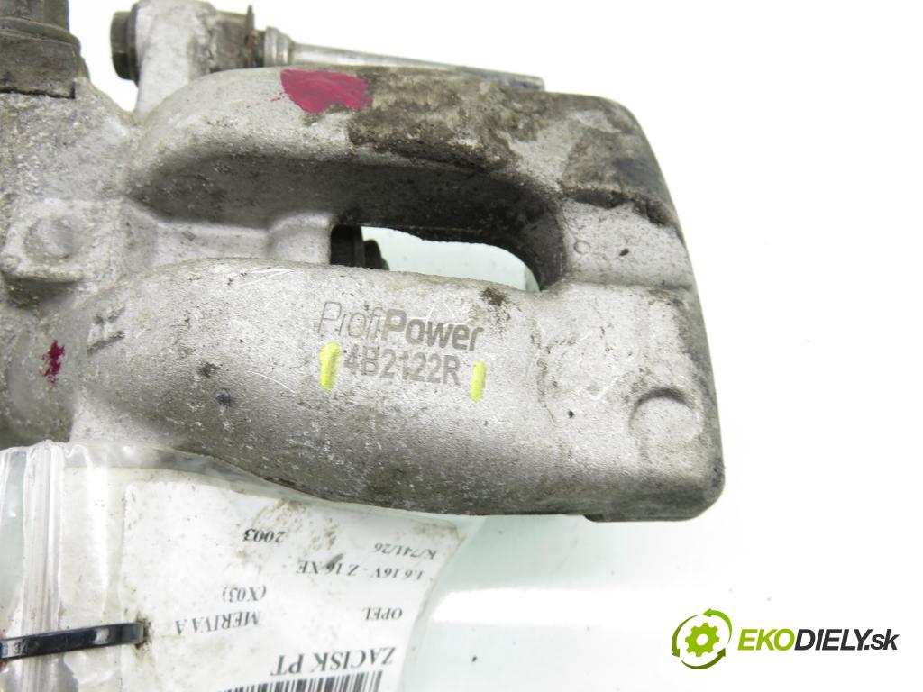 OPEL MERIVA A nadwozie wielkoprzestrzenne (MPV) (X03) HB 2003 74,00 1.6 16V - Z 16 XE 1598,00 Brzdič strmeň pravé zadné 4B2122R