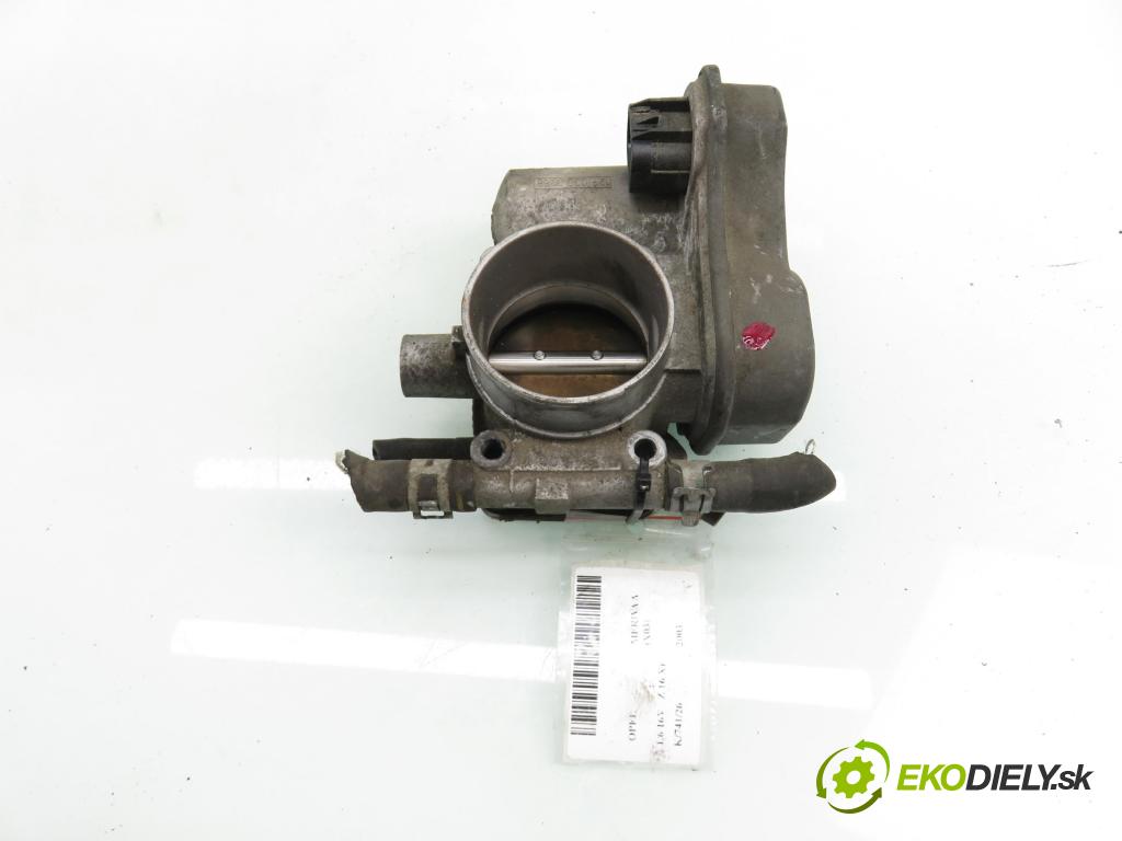 OPEL MERIVA A nadwozie wielkoprzestrzenne (MPV) (X03) HB 2003 74,00 1.6 16V - Z 16 XE 1598,00 škrtíci klapka 25177983 (Škrticí klapka)
