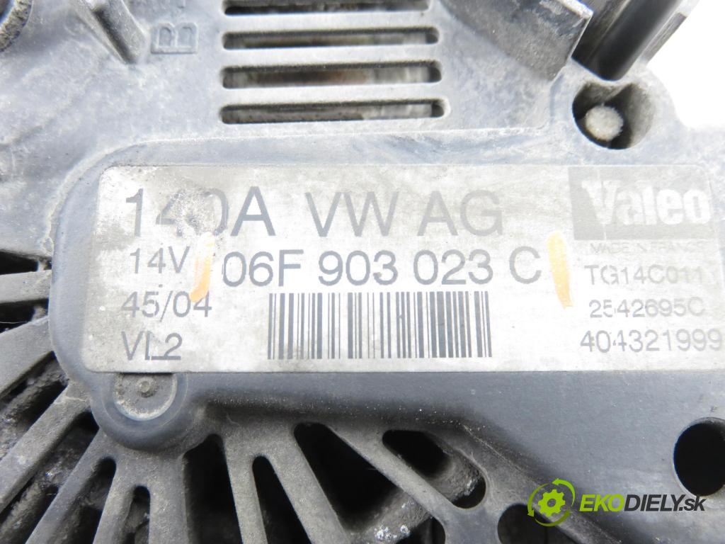 VW GOLF V (1K1) HB 2005 66,00 1.9 TDI - BRU 1896,00 Alternátor 06F903023C (Alternátor)
