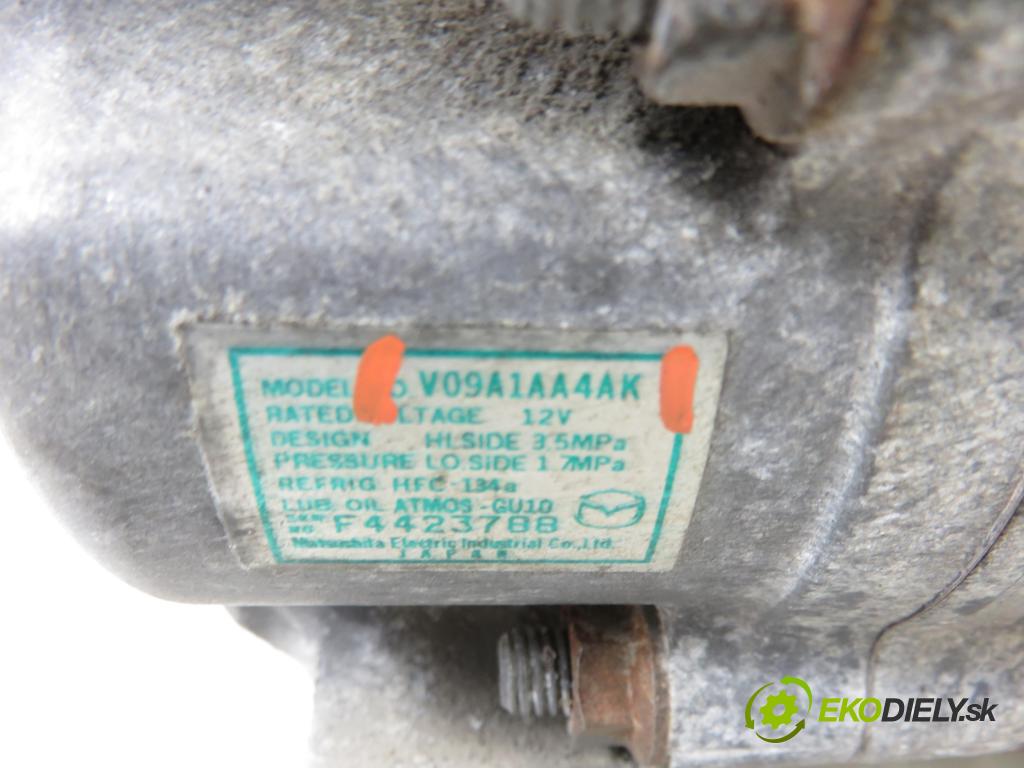 MAZDA 2 (DE_, DH_) HB 2010 75,00 1.5 MZR - ZY05 1498,00 KOMPRESOR: klimatizácie V09A1AA4AK (Kompresor klimatizácie)