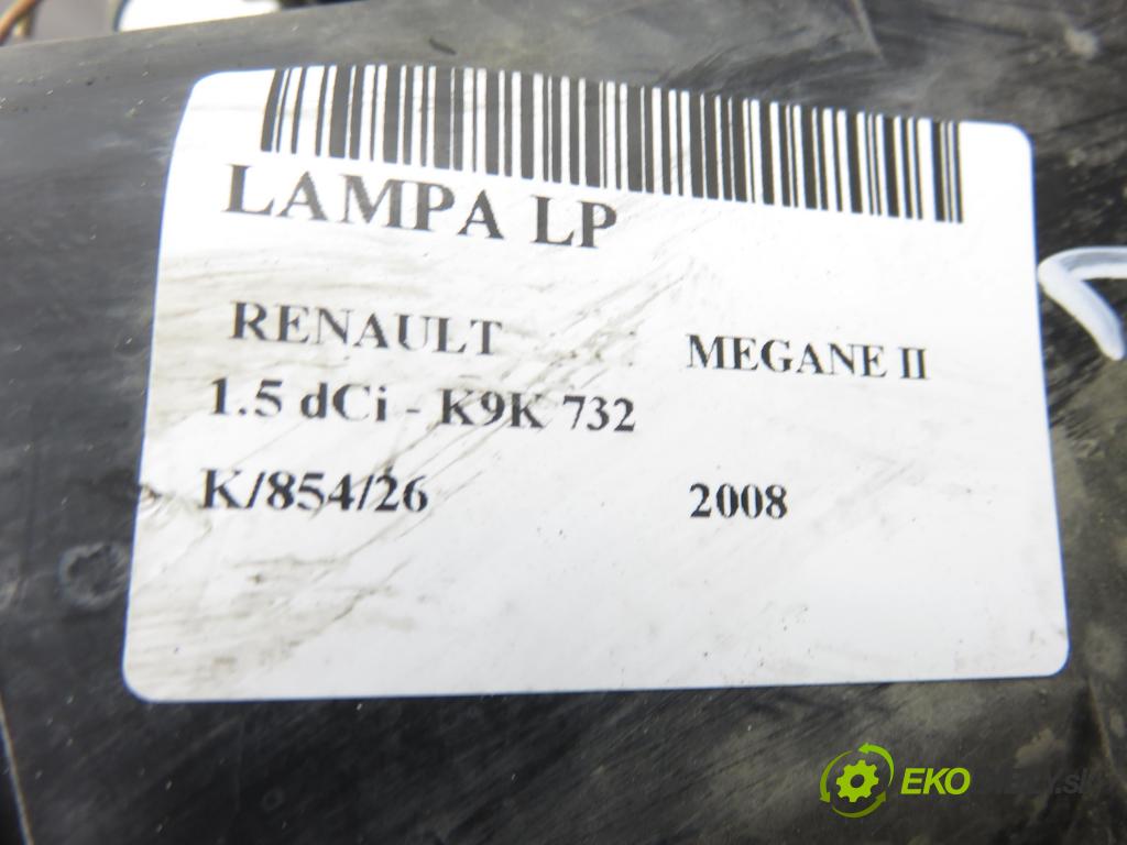 RENAULT MEGANE II (BM0/1_, CM0/1_) HB 2008 78,00 1.5 dCi 106 - K9K 732 1461,00 Svetlo LP 8200412741F