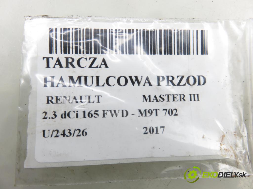 RENAULT MASTER III Platforma / podwozie (EV, HV, UV) KABINA/PLATFORMA 2017 120,00 2.3 dCi 165 FWD - M9T 702 2298,00 Lamela kotúč brzdová predný