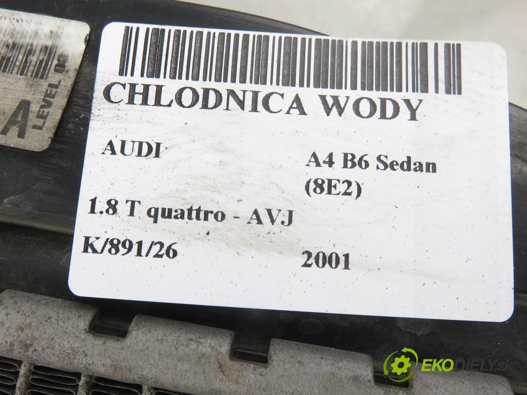 AUDI A4 (8E2, B6) SEDAN 2001 110,00 1.8 T quattro - AVJ 1781,00 chladič vody 8E0121251