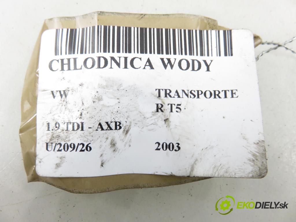 VW TRANSPORTER V Autobus (7HB, 7HJ, 7EB, 7EJ, 7EF, 7EG, 7HF, 7E BUS 2003 77,00 1.9 TDI - AXB 1896,00 chladič vody