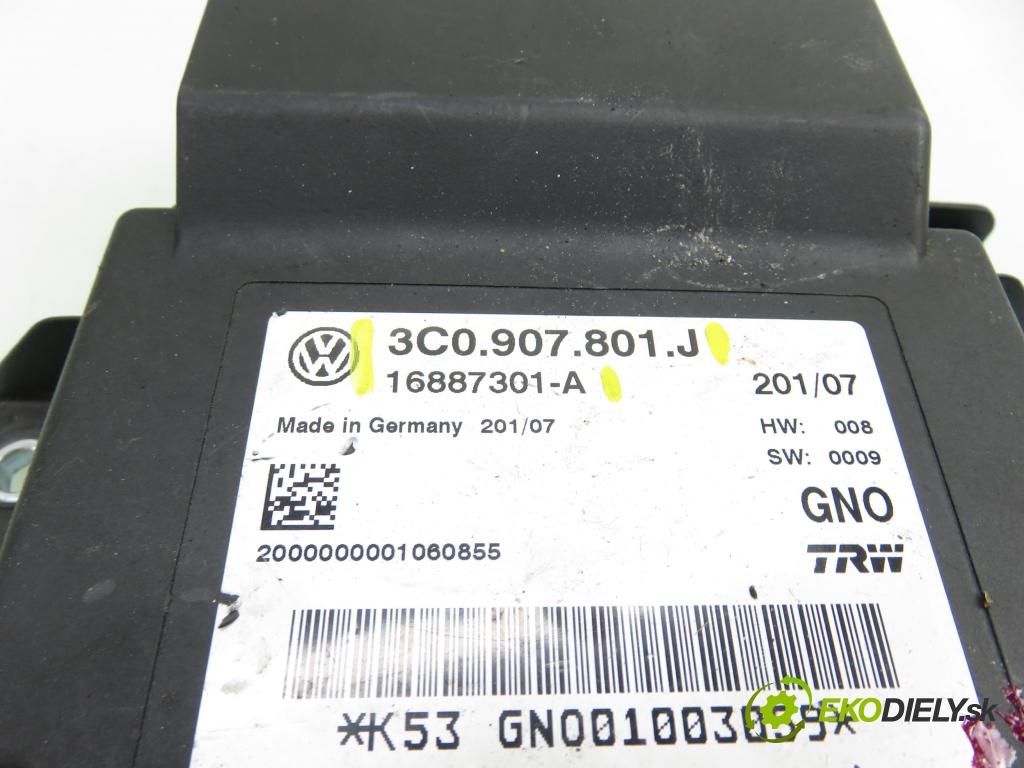 VW PASSAT B6 (3C2) SEDAN 2007 103,00 2.0 TDI 16V - BKP 1968,00 Riadiaca jednotka brzdy MANUÁLNY: 3C0907801J ; 16887301A