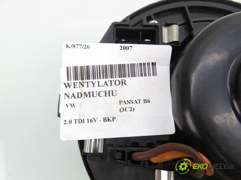 VW PASSAT B6 (3C2) SEDAN 2007 103,00 2.0 TDI 16V - BKP 1968,00 Ventilátor vetráku TG26