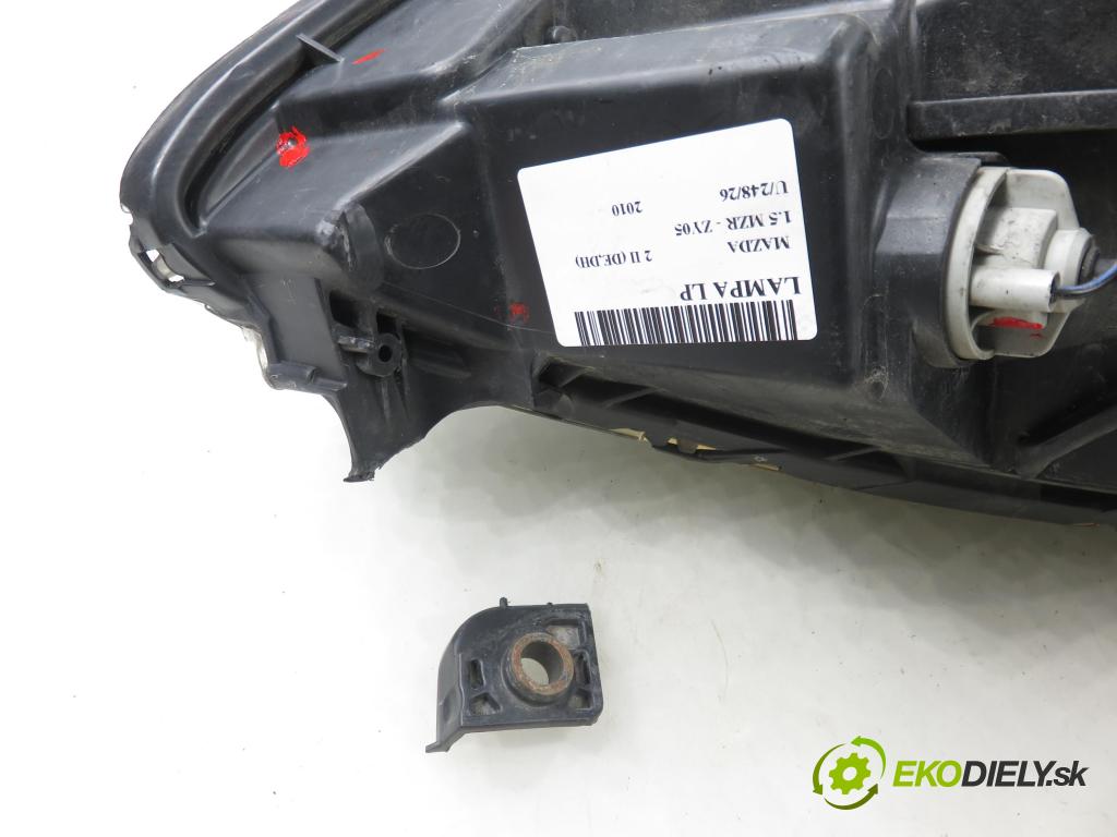 MAZDA 2 (DE_, DH_) HB 2010 75,00 1.5 MZR - ZY05 1498,00 světlo LP