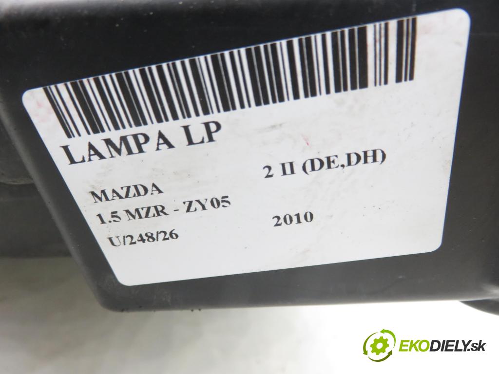 MAZDA 2 (DE_, DH_) HB 2010 75,00 1.5 MZR - ZY05 1498,00 světlo LP