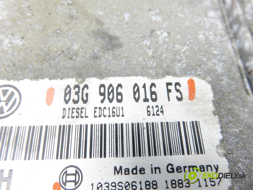 VW GOLF V (1K1) HB 2005 66,00 1.9 TDI - BRU 1896,00 Riadiaca jednotka Motor 0281011955 ; 03G906016FS