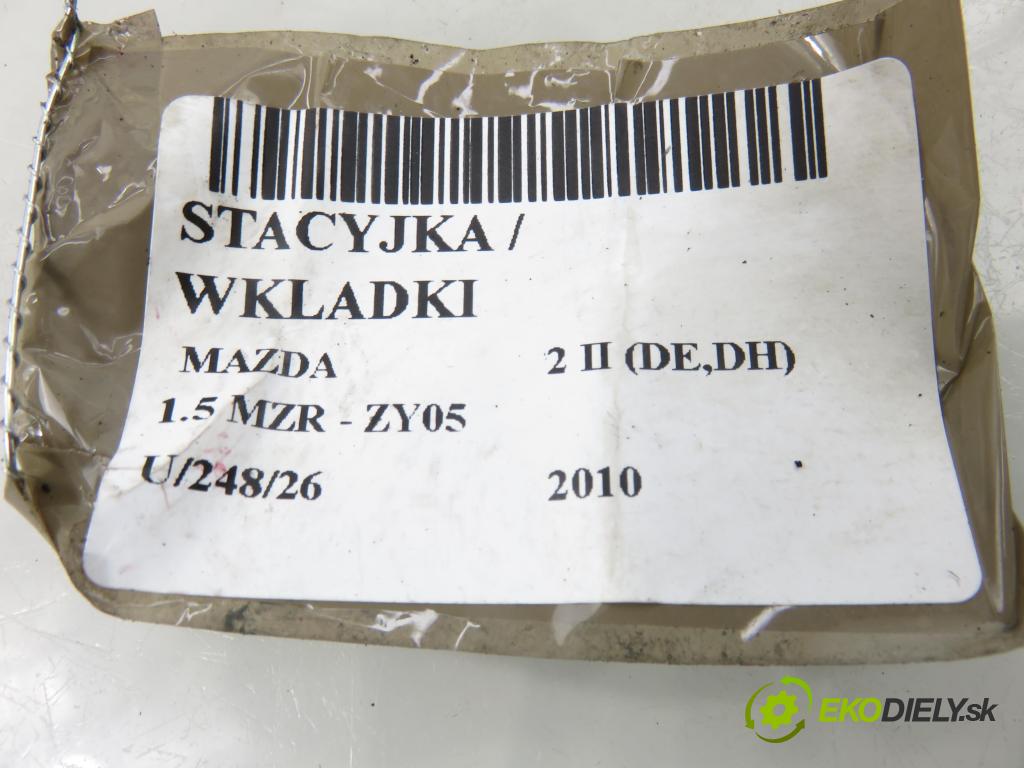 MAZDA 2 (DE_, DH_) HB 2010 75,00 1.5 MZR - ZY05 1498,00 spinačka / zámky 5WK49001D