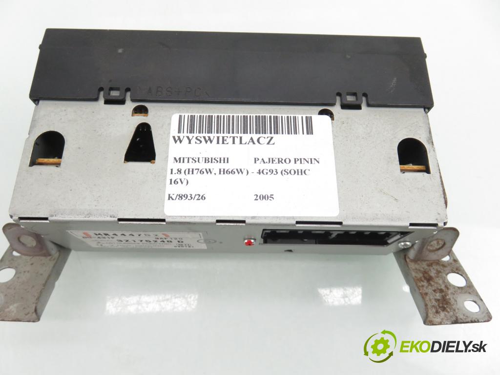 MITSUBISHI PAJERO PININ (H6_W, H7_W) TERENOWY 2005 84,00 1.8 (H76W, H66W) - 4G93 (SOHC 16V) 1834,00 ZOBRAZIT: MR444752