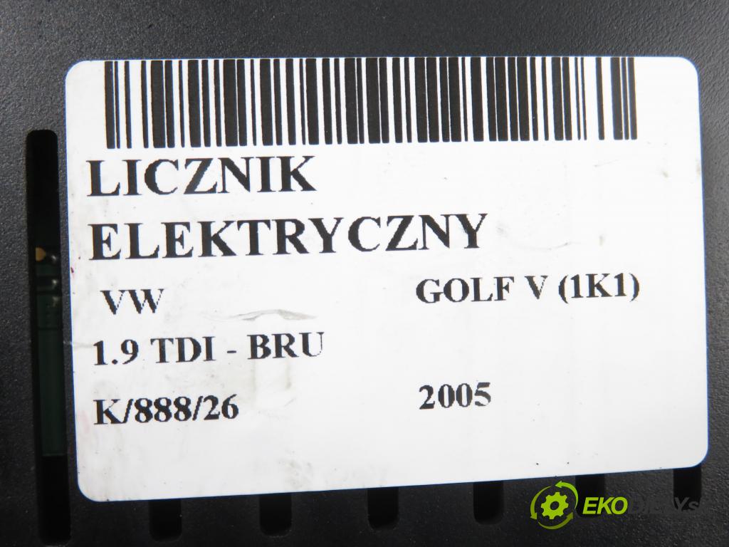 VW GOLF V (1K1) HB 2005 66,00 1.9 TDI - BRU 1896,00 Prístrojovka elektrický 1K0920851H