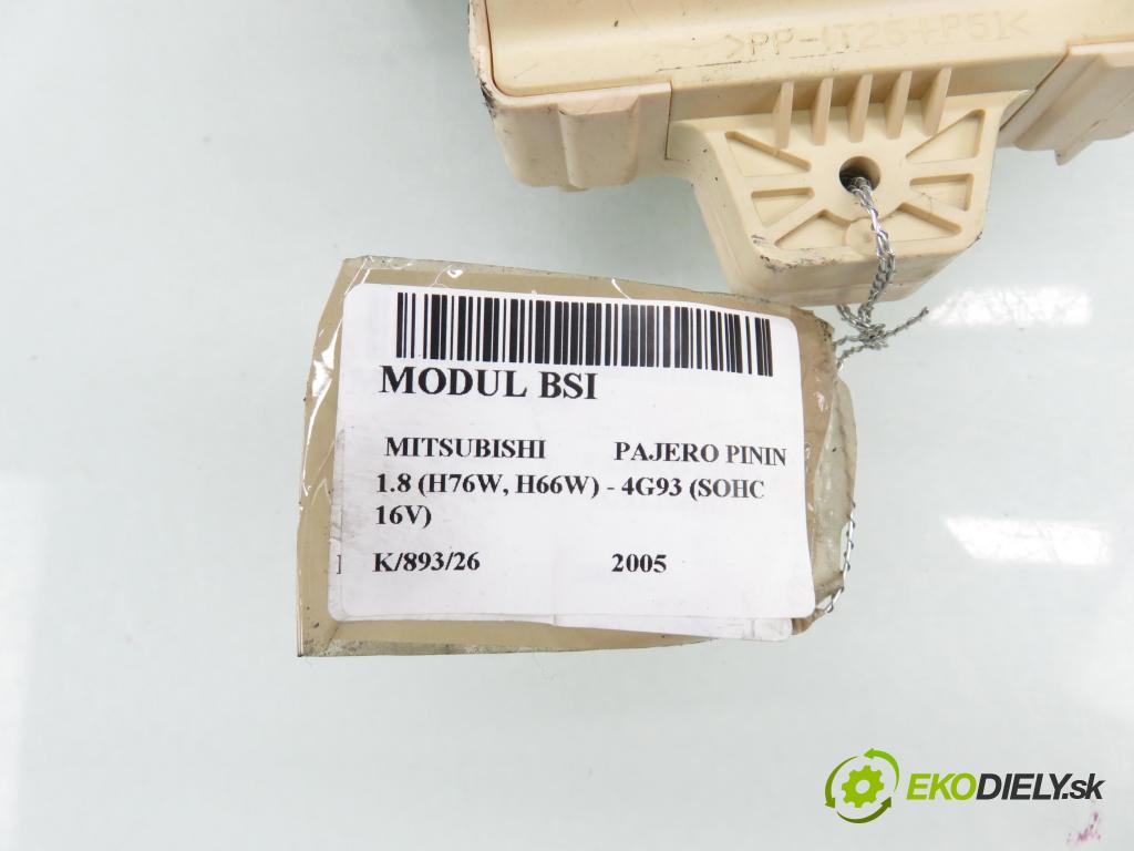 MITSUBISHI PAJERO PININ (H6_W, H7_W) TERENOWY 2005 84,00 1.8 (H76W, H66W) - 4G93 (SOHC 16V) 1834,00 MODUL BSI MR445952