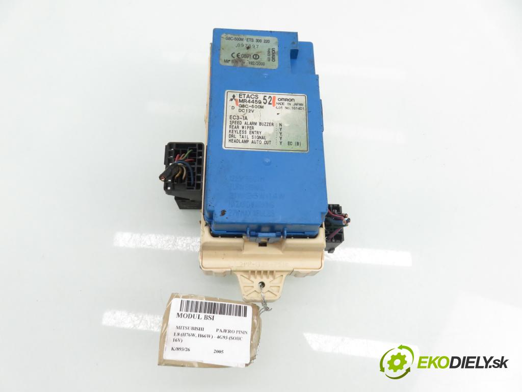 MITSUBISHI PAJERO PININ (H6_W, H7_W) TERENOWY 2005 84,00 1.8 (H76W, H66W) - 4G93 (SOHC 16V) 1834,00 MODUL BSI MR445952