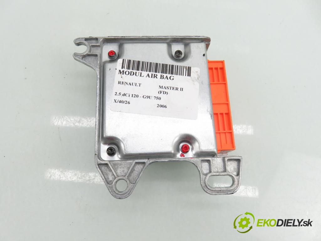 RENAULT MASTER II Skrzynia (FD) FURGON 2006 84,00 2.5 dCi 120 - G9U 750 2464,00 MODUL air BAG 8200381668A