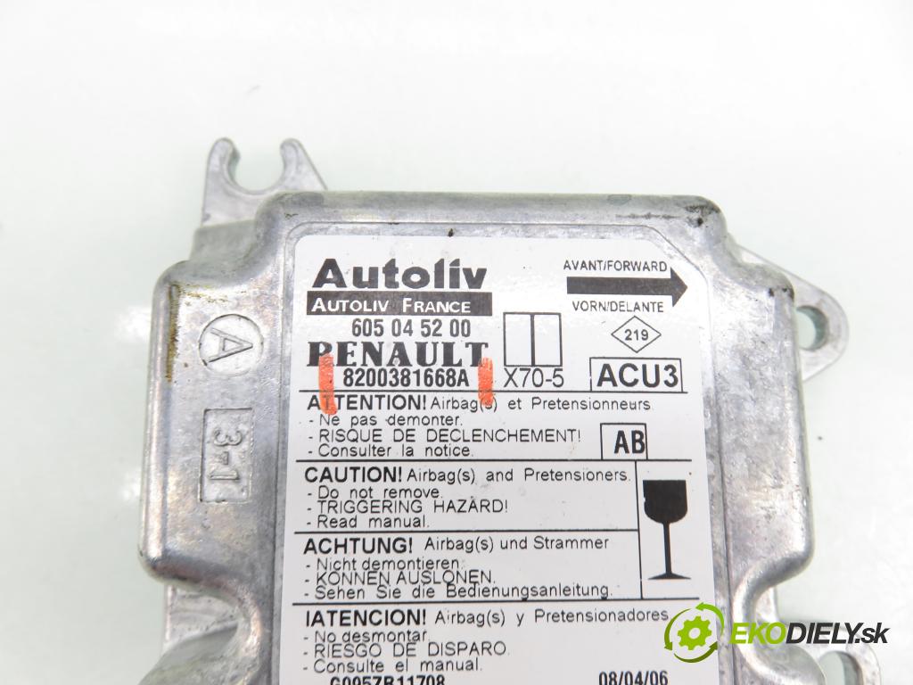 RENAULT MASTER II Skrzynia (FD) FURGON 2006 84,00 2.5 dCi 120 - G9U 750 2464,00 MODUL air BAG 8200381668A