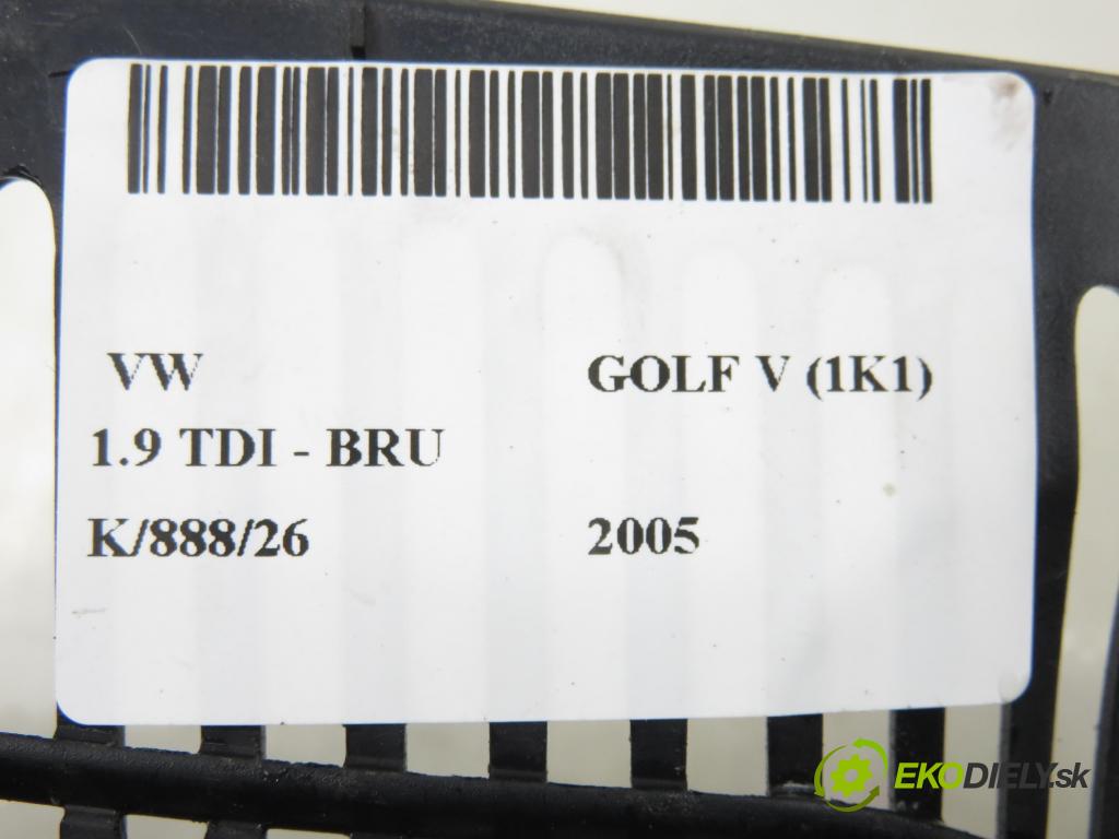 VW GOLF V (1K1) HB 2005 66,00 1.9 TDI - BRU 1896,00 Mriežka / maska 1K0853655A