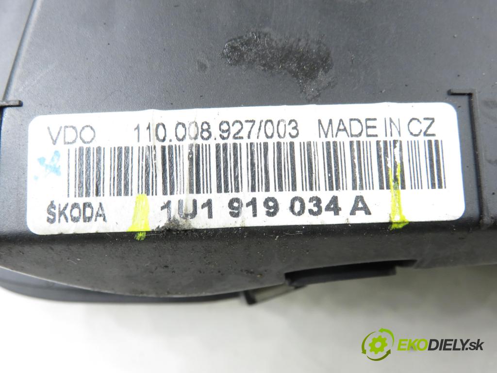 SKODA OCTAVIA I (1U2) LIFTBACK 2000 55,00 1.6 - AEE 1598,00 Prístrojovka elektrický 1U1919034A