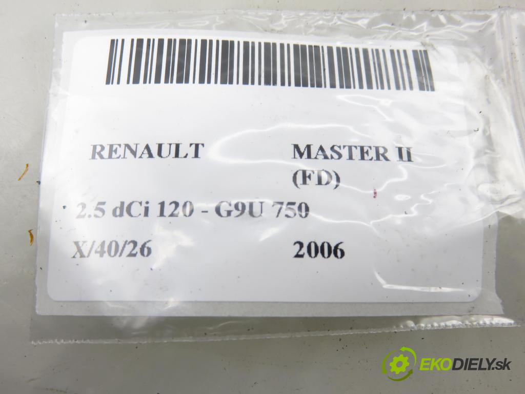 RENAULT MASTER II Skrzynia (FD) FURGON 2006 84,00 2.5 dCi 120 - G9U 750 2464,00 vložka svetla ľavy zadné