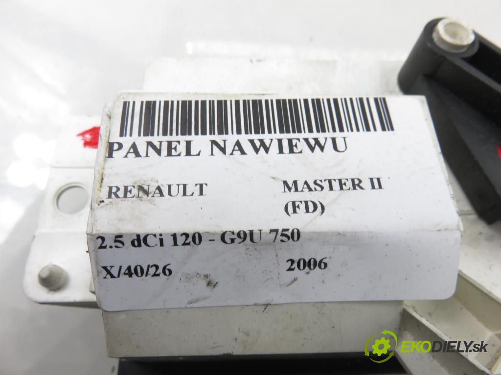 RENAULT MASTER II Skrzynia (FD) FURGON 2006 84,00 2.5 dCi 120 - G9U 750 2464,00 Panel kúrenia 92537
