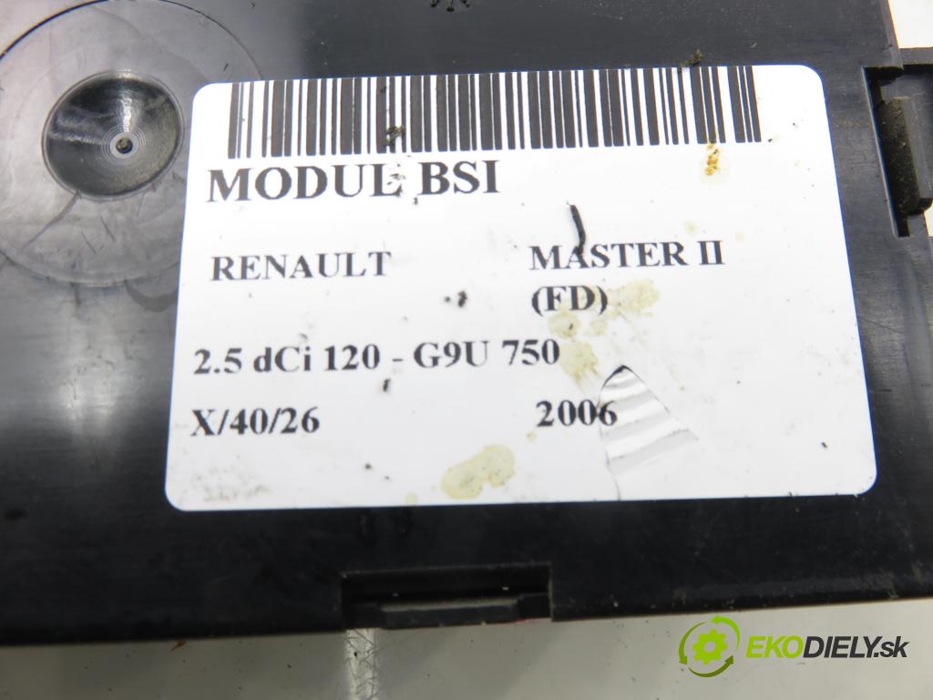 RENAULT MASTER II Skrzynia (FD) FURGON 2006 84,00 2.5 dCi 120 - G9U 750 2464,00 MODUL 8200530966N
