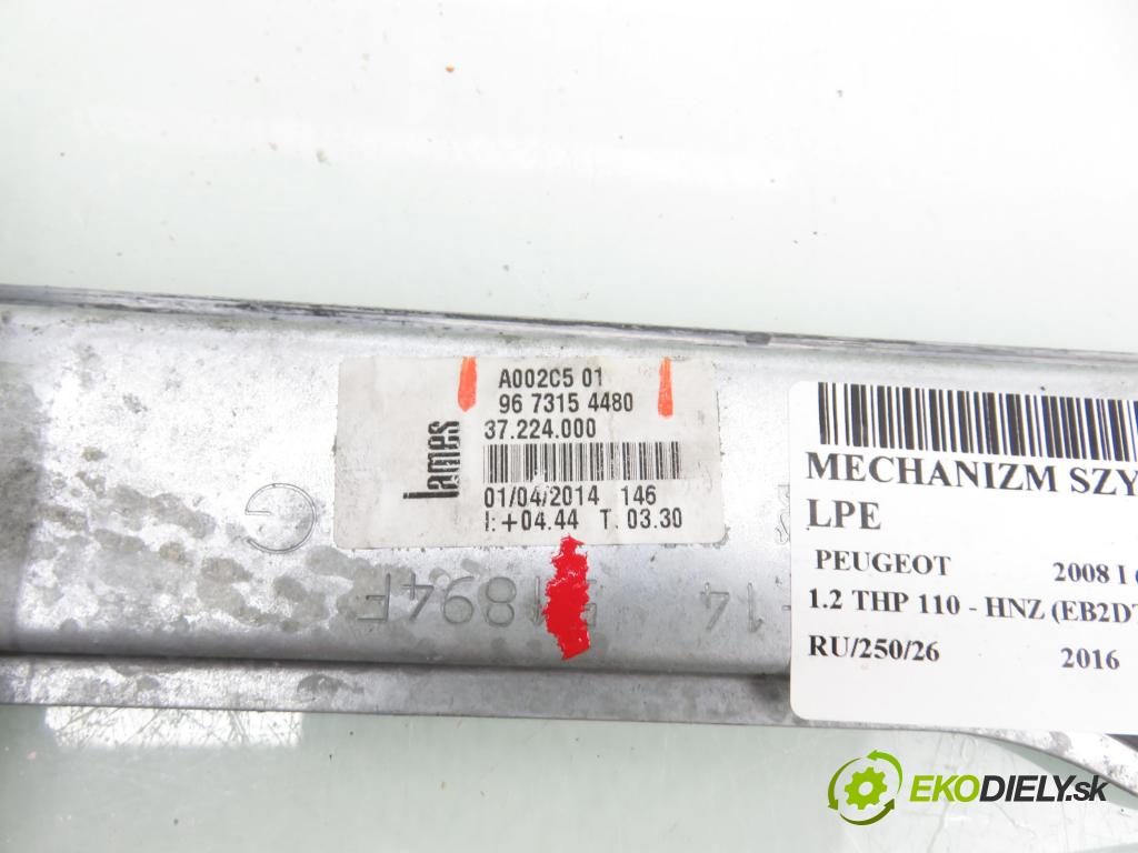 PEUGEOT 2008 I (CU_) CROSSOVER 2016 81,00 1.2 THP 110 - HNZ (EB2DT) 1199,00 mechanismus oken 9673154480 ; 9806081880