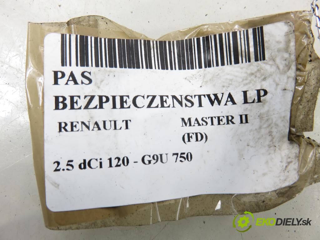 RENAULT MASTER II Skrzynia (FD) FURGON 2006 84,00 2.5 dCi 120 - G9U 750 2464,00 Držiak bezpečnostný LP 33042276