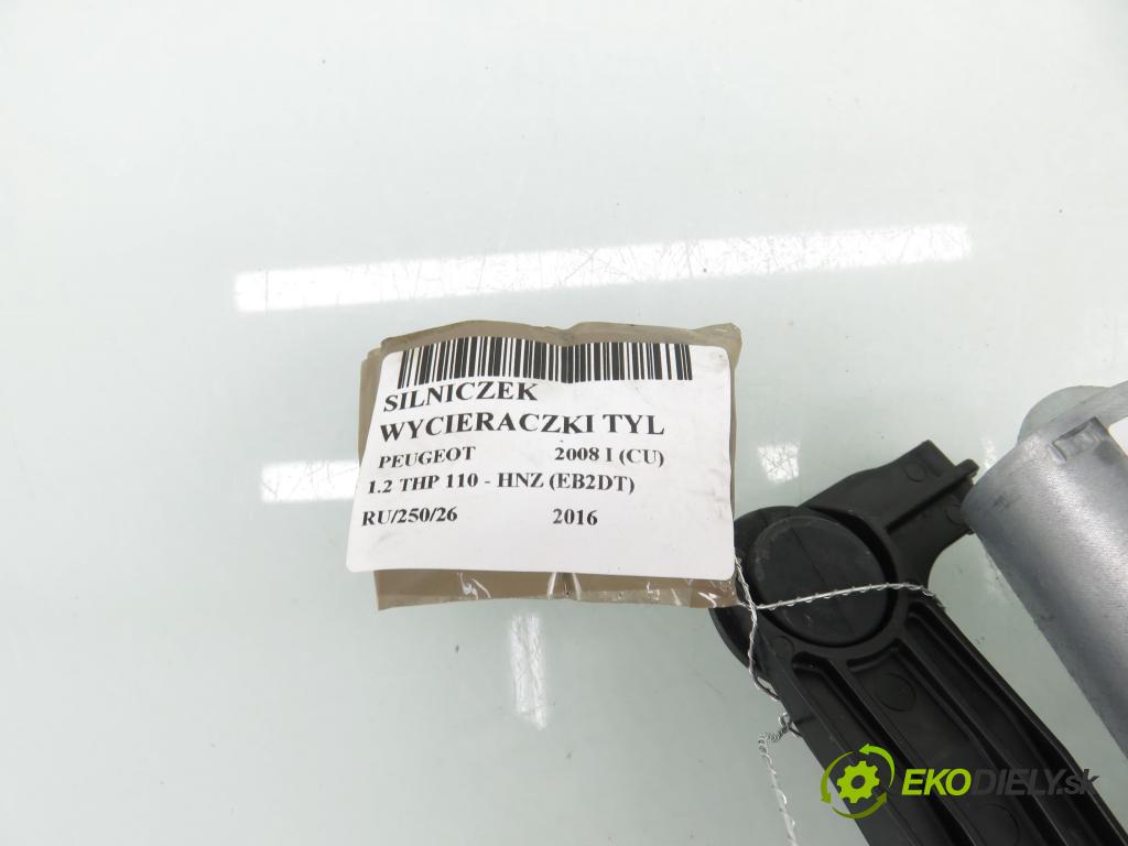 PEUGEOT 2008 I (CU_) CROSSOVER 2016 81,00 1.2 THP 110 - HNZ (EB2DT) 1199,00 Motorček stierače zadné 9678423580