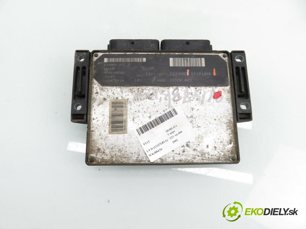 FIAT DOBLO Cargo (223_) FURGON 2002 46,00 1.9 D (223ZXB1A) - 223 A6.000 1910,00 Riadiaca jednotka Motor 55181595