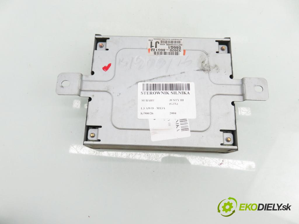 SUBARU JUSTY III (G3X) HB 2004 69,00 1.3 AWD - M13A 1328,00 Riadiaca jednotka Motor 3392086G12