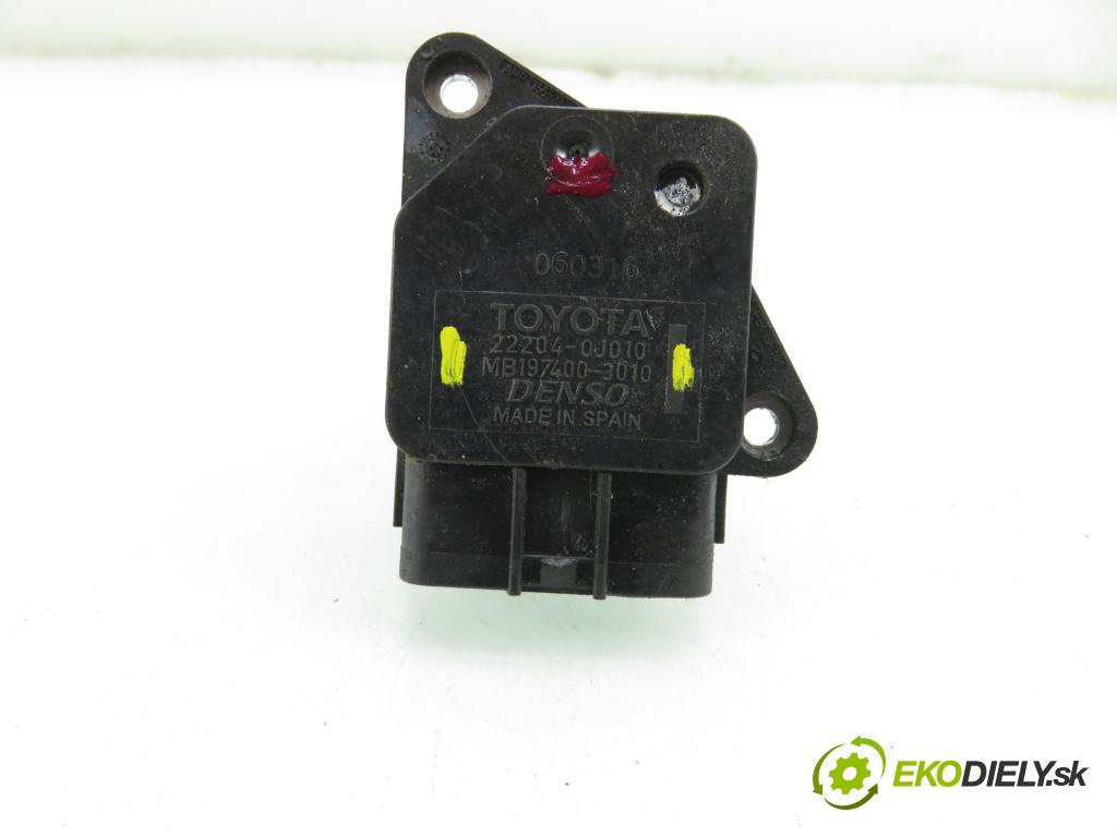 TOYOTA YARIS (_P9_) HB 2006 64,00 1.3 VVT-i (SCP90) 87 - 2SZ-FE 1298,00 váha vzduchu vzduchu 222040J010 ; MB1974003010