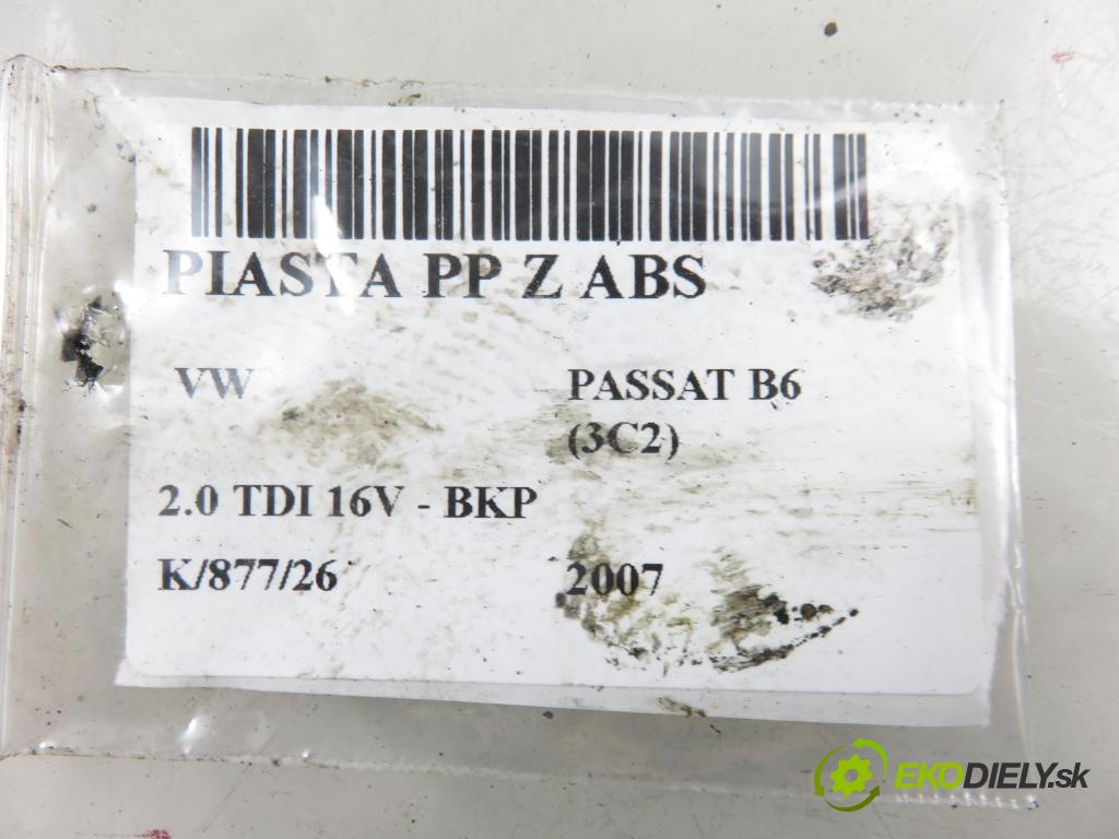 VW PASSAT B6 (3C2) SEDAN 2007 103,00 2.0 TDI 16V - BKP 1968,00 náboj PP ABS