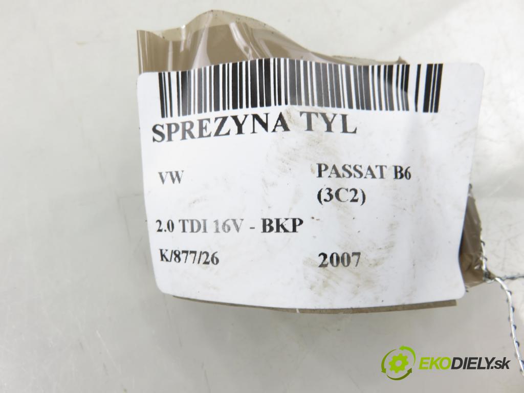 VW PASSAT B6 (3C2) SEDAN 2007 103,00 2.0 TDI 16V - BKP 1968,00 Pružina zadné RA5137