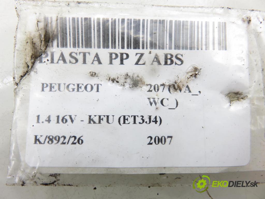 PEUGEOT 207 (WA_, WC_) HB 2007 65,00 1.4 16V - KFU (ET3J4) 1360,00 náboj PP ABS
